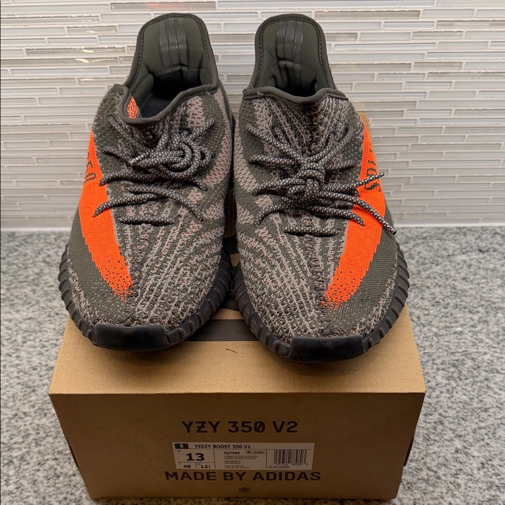 Adidas Yeezy Boost 350 V2 in carbel/stegry/solred mens 13